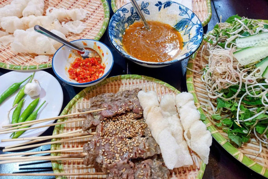 Thơm lừng thịt bò nướng Hà Lam