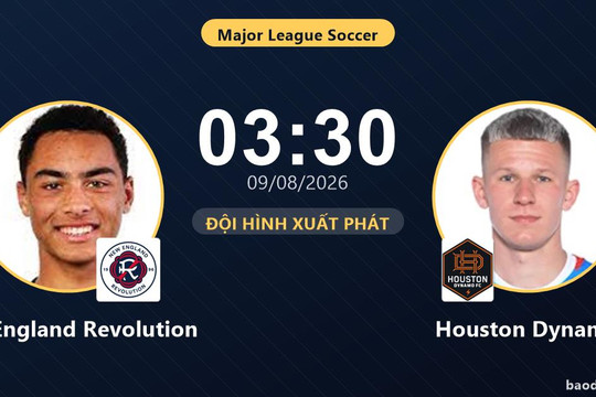 Nhận định New England Revolution vs Houston Dynamo: đội hình dự kiến