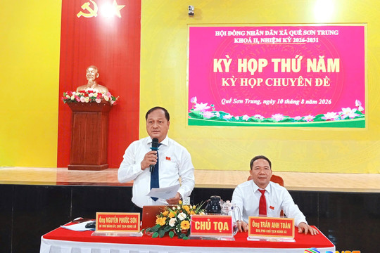 HĐND xã Quế Sơn Trung thông qua 4 nghị quyết phục vụ phát triển kinh tế - xã hội ở địa phương