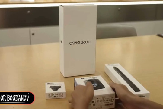 DJI Osmo 360 II lộ video thực tế với pin 2.150 mAh trước ngày ra mắt cạnh tranh Insta360 X6