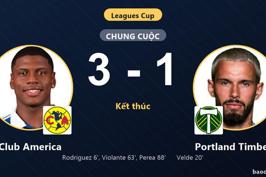 Thắng thuyết phục Portland Timbers 3-1, Club America gieo sầu cho đội chủ nhà