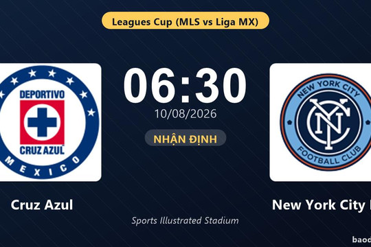 Nhận định Cruz Azul vs New York City FC: đội hình dự kiến