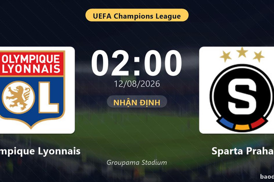 Nhận định Olympique Lyonnais vs Sparta Praha: đội hình dự kiến