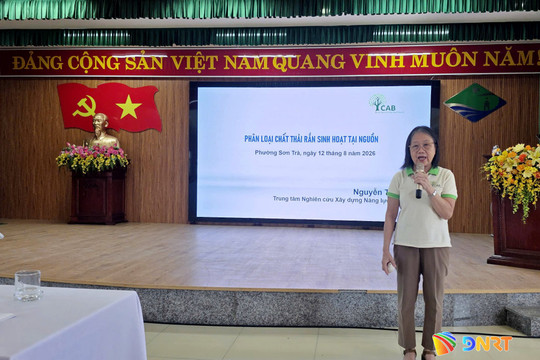 Phường Sơn Trà tập huấn phân loại chất thải rắn sinh hoạt tại nguồn