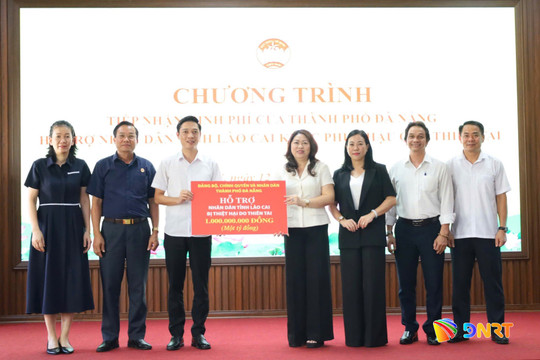 Đà Nẵng trao 1 tỷ đồng hỗ trợ nhân dân tỉnh Lào Cai khắc phục hậu quả thiên tai