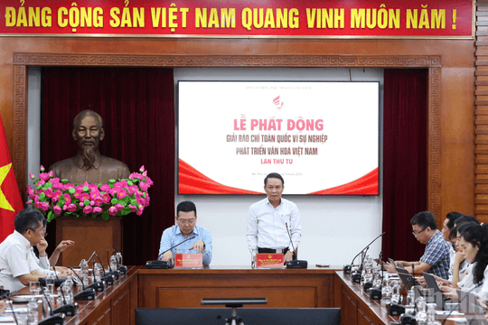 Phát động Giải Báo chí toàn quốc “Vì sự nghiệp phát triển văn hóa Việt Nam” năm 2026