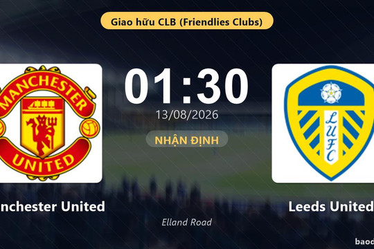 Nhận định Manchester United vs Leeds United: đội hình dự kiến