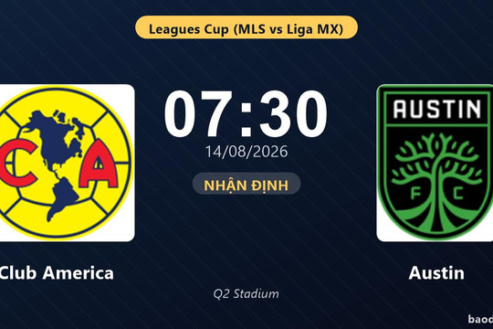 Nhận định Club America vs Austin: đội hình dự kiến