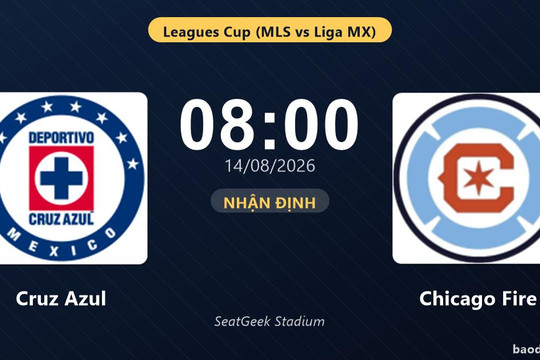 Nhận định Cruz Azul vs Chicago Fire: đội hình dự kiến