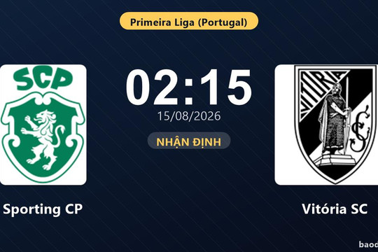 Nhận định Sporting CP vs Vitória SC: đội hình dự kiến