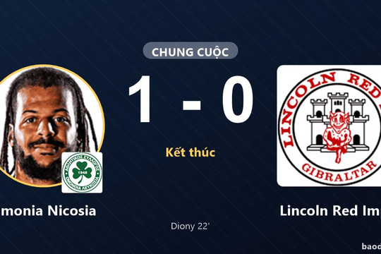 Hạ Lincoln Red Imps, Omonia Nicosia hưởng niềm vui chiến thắng trên sân Neo GSP