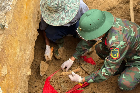 Duy Nghĩa hoàn thành lấy mẫu 202 hài cốt liệt sĩ để giám định ADN