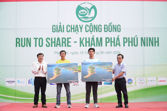 820 vận động viên tham gia giải chạy cộng đồng xã Phú Ninh