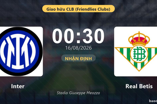 Nhận định Inter vs Real Betis: đội hình dự kiến