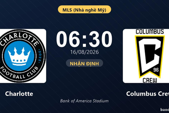 Nhận định Charlotte vs Columbus Crew: đội hình dự kiến