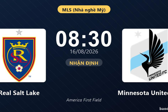 Nhận định Real Salt Lake vs Minnesota United FC: đội hình dự kiến