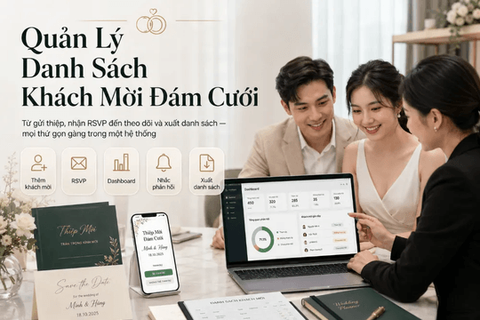 Trao Thiệp - Quy trình tạo thiệp mời online kèm quản lý khách mời và xác nhận tham dự