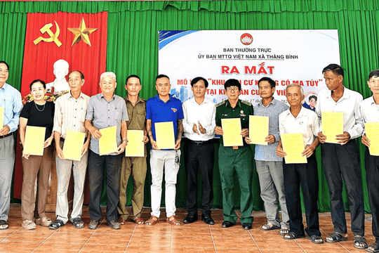 100% thôn của xã Thăng Bình ra mắt mô hình “Khu dân cư không ma túy”