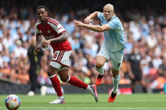 Chấm điểm Man City thua Arsenal 0-3 ở Community Shield: Doku nỗ lực gánh vác, Haaland nhạt nhòa