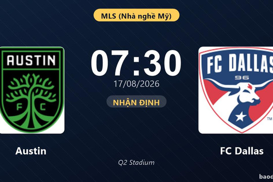Nhận định Austin vs FC Dallas: đội hình dự kiến