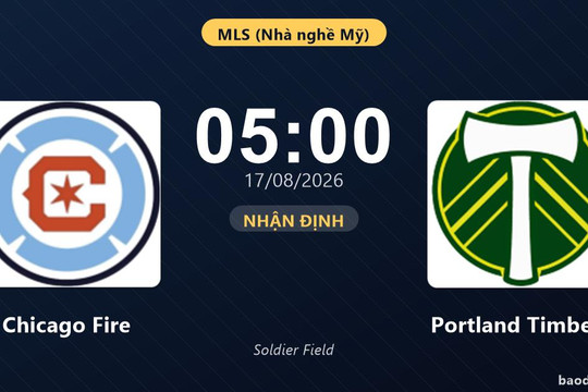 Nhận định Chicago Fire vs Portland Timbers: đội hình dự kiến