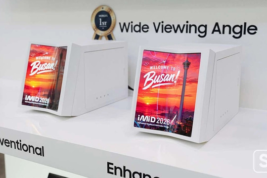 Samsung công bố màn hình Wide-View OLED mới giúp loại bỏ hoàn toàn vết hằn tối ở nếp gấp