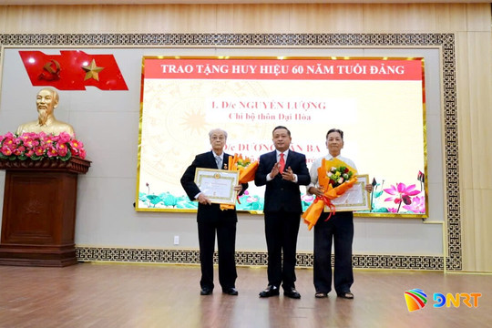 Đại Lộc trao Huy hiệu Đảng đợt 2/9 cho 115 đảng viên