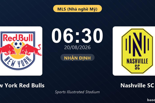Nhận định New York Red Bulls vs Nashville SC: đội hình dự kiến