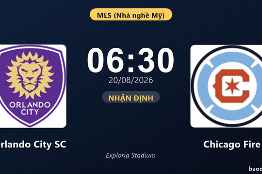Nhận định Orlando City SC vs Chicago Fire: đội hình dự kiến