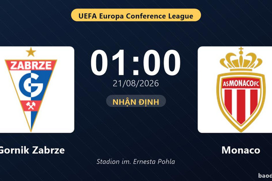 Nhận định Gornik Zabrze vs Monaco: đội hình dự kiến
