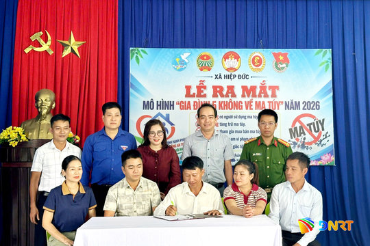 Xã Hiệp Đức ra mắt mô hình “Gia đình 5 không về ma túy”