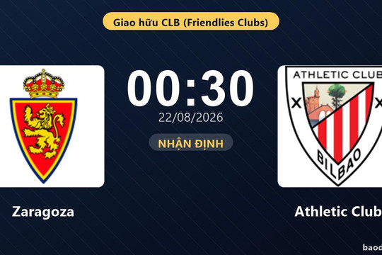 Nhận định Zaragoza vs Athletic Club: đội hình dự kiến