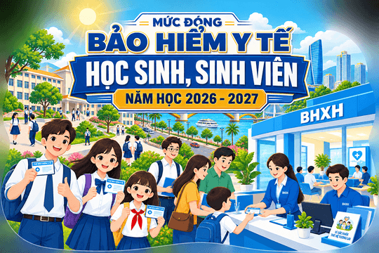 [Infographic] - Học sinh, sinh viên đóng BHYT bao nhiêu trong năm học mới?