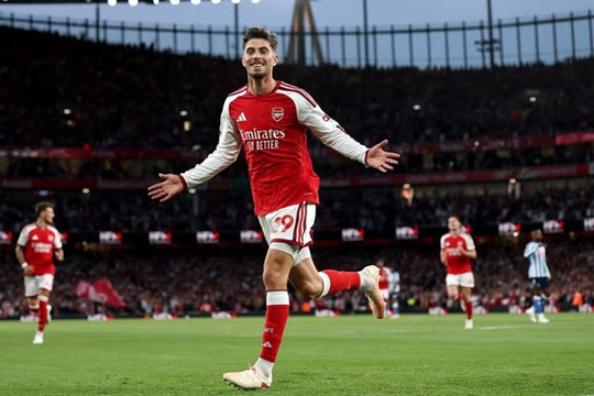 Kai Havertz tỏa sáng trước Coventry, khẳng định chắc nịch vị thế tiền đạo số một Arsenal