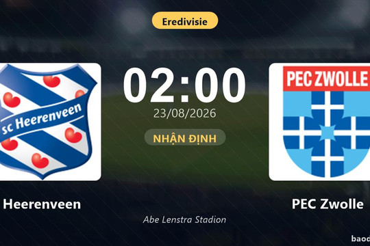 Nhận định Heerenveen vs PEC Zwolle: Điểm nóng cuộc đua tốp đầu