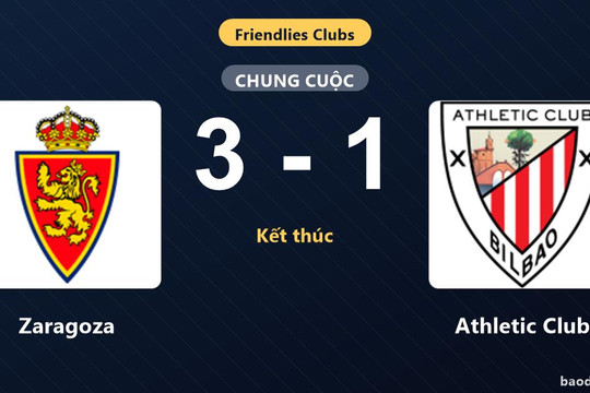 Đánh bại Athletic Club, Zaragoza tạo đà tâm lý ấn tượng