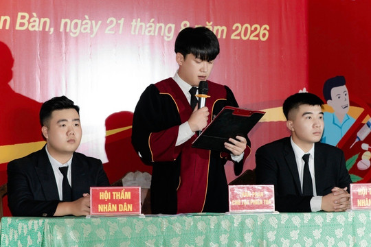 Phường Điện Bàn tổ chức phiên tòa giả định về ma túy