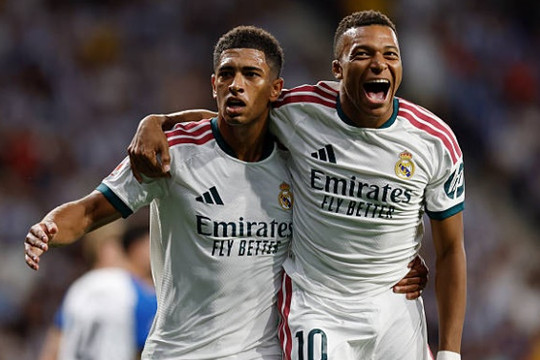 Jude Bellingham cùng Carlos Espí tỏa sáng giúp Real Madrid nhọc nhằn hạ gục Espanyol 2-1