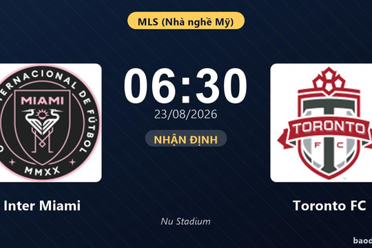 Trực tiếp Inter Miami vs Toronto FC: Trận đấu đang diễn ra