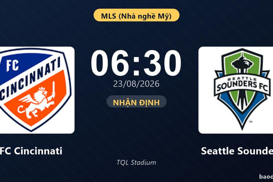 Nhận định FC Cincinnati vs Seattle Sounders: Điểm tựa sân nhà