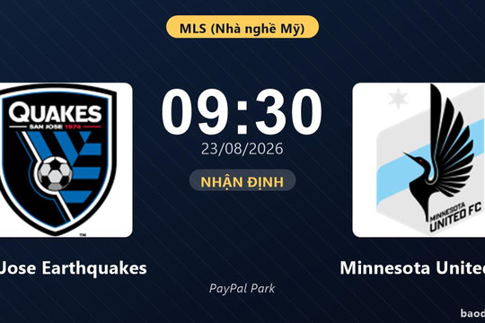 Nhận định San Jose Earthquakes vs Minnesota United FC: Cả hai cùng khát thắng