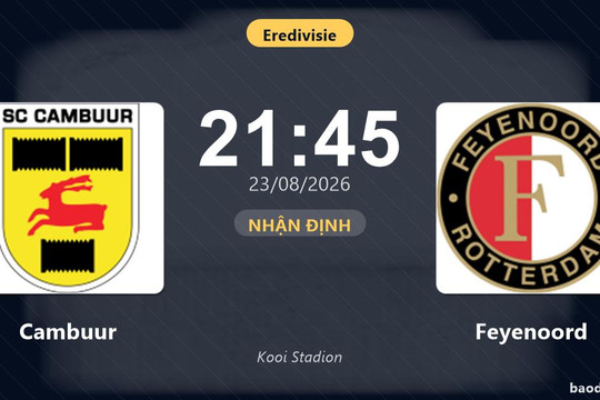 Nhận định Cambuur vs Feyenoord: Điểm nóng cuộc đua tốp đầu