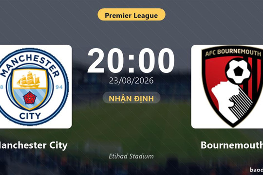 Nhận định Manchester City vs Bournemouth: Điểm nóng cuộc đua tốp đầu