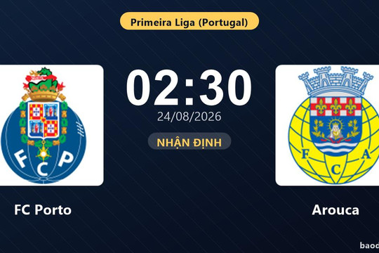 Nhận định FC Porto vs Arouca: Đại chiến nhóm đầu