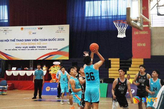 Khai mạc vòng loại miền Trung môn bóng rổ Đại hội Thể thao sinh viên toàn quốc 2026