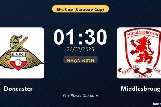 Nhận định Doncaster vs Middlesbrough: Thắng để đi tiếp