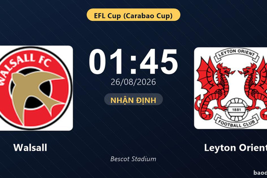 Nhận định Walsall vs Leyton Orient trên sân Bescot Stadium