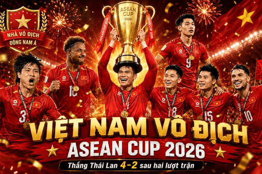 Hòa Thái Lan 2-2 phút cuối, Việt Nam đăng quang ASEAN Cup 2026
