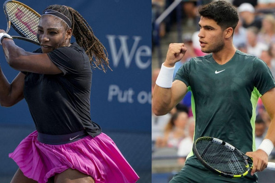 Carlos Alcaraz và huyền thoại Serena Williams đối đầu thử thách lớn ở vòng một US Open