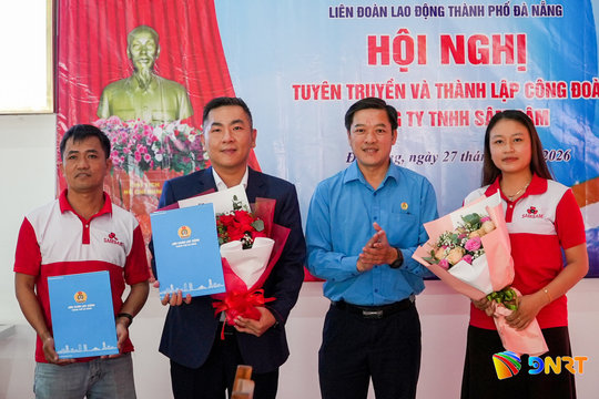 Thành lập Công đoàn cơ sở Công ty TNHH Sâm Sâm